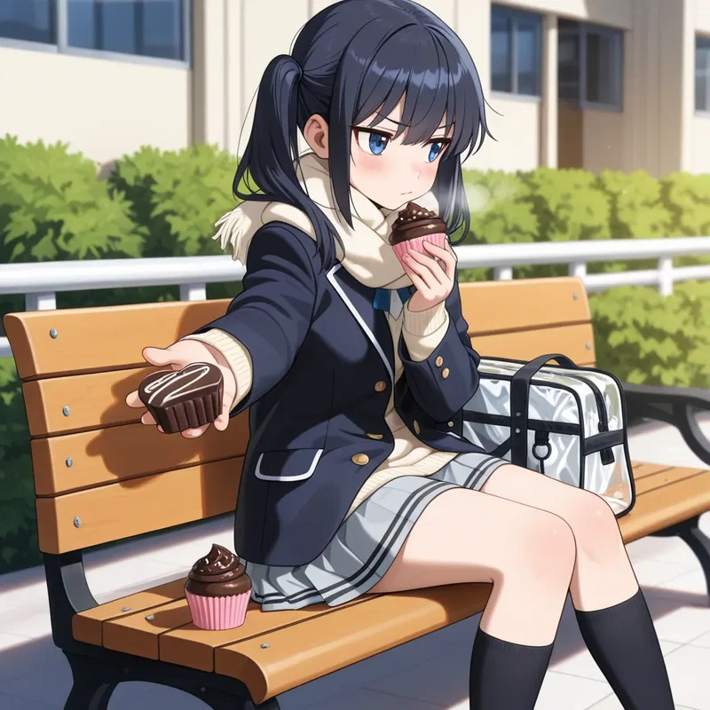 ツンデレ少女が「調理実習で作りすぎたからあんたにも恵んであげるわ、勘違いしないでよね！」とチョコカップケーキくれた今日は2月14日