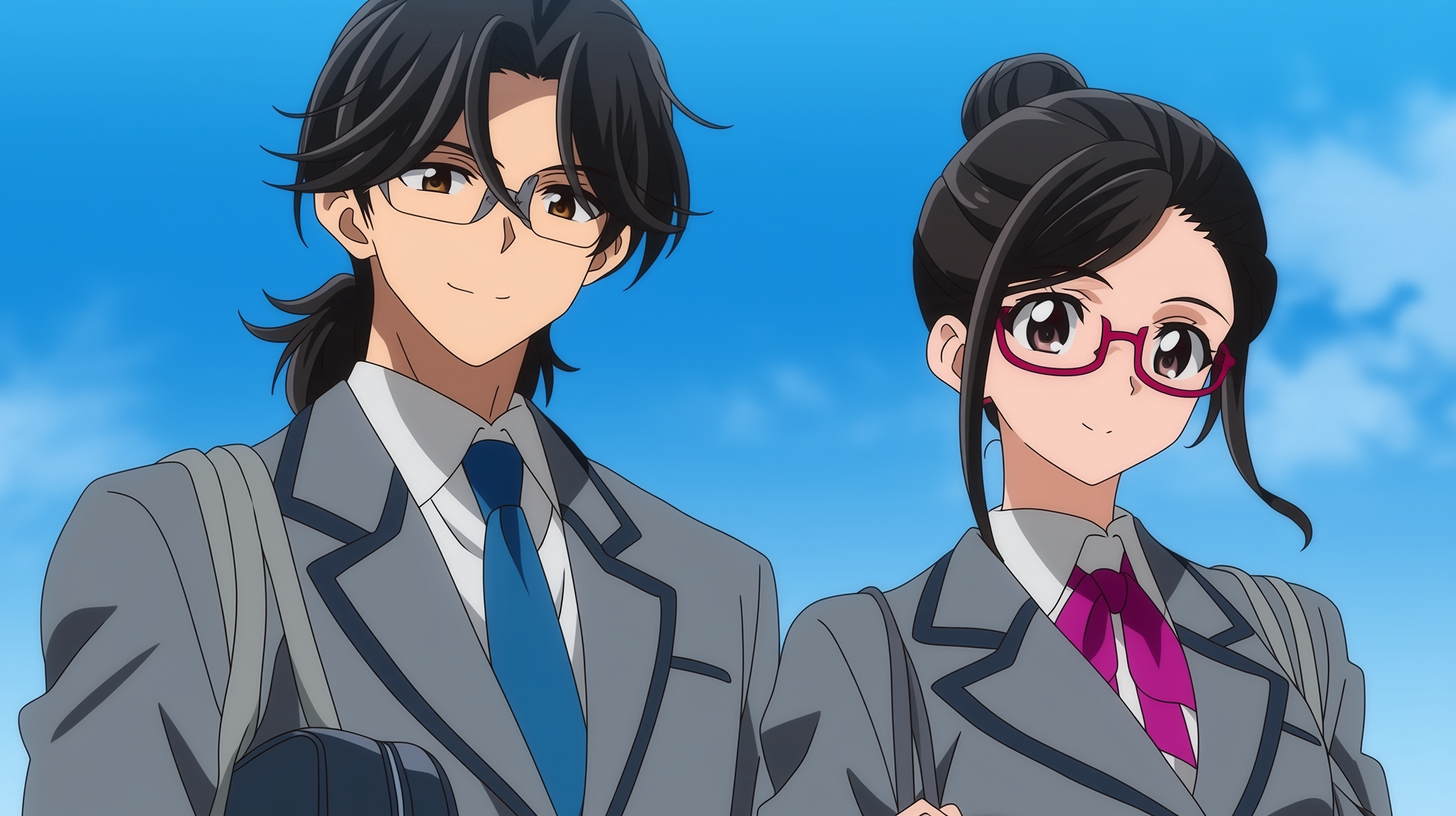 学園アニメ風