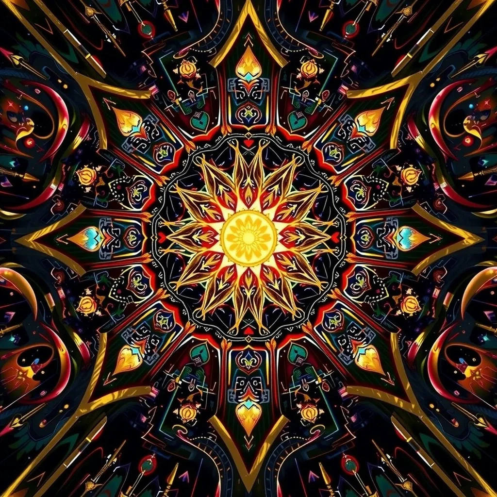 Mandala en Eclats Stellaires