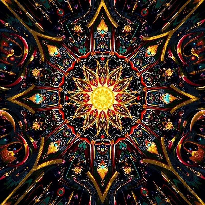 Mandala en Eclats Stellaires