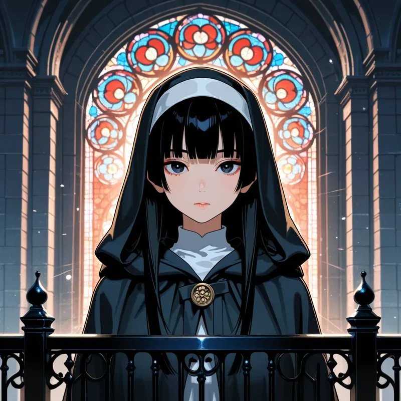 黒髪の修道女