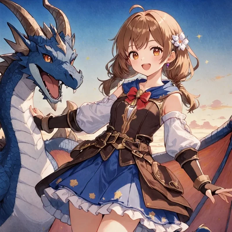 竜と少女