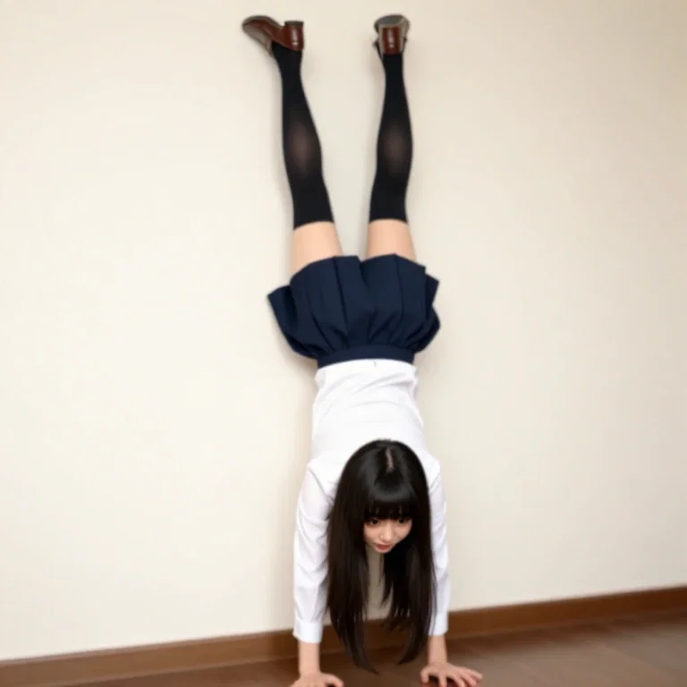 壁倒立