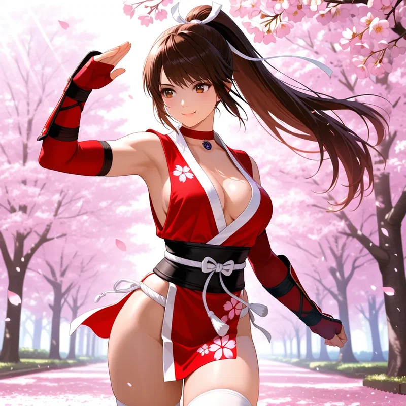 格闘ゲーム少女・霞(カスミ)