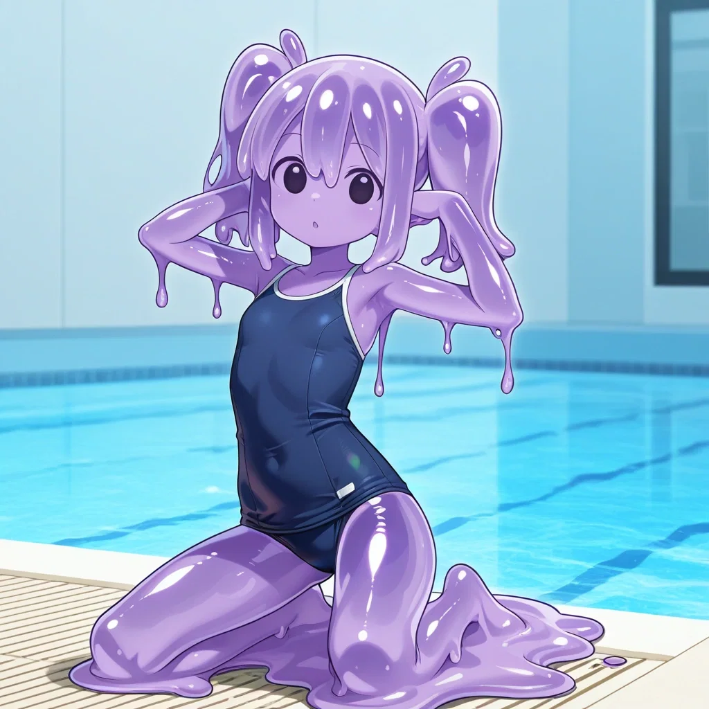 スライム少女（紫）