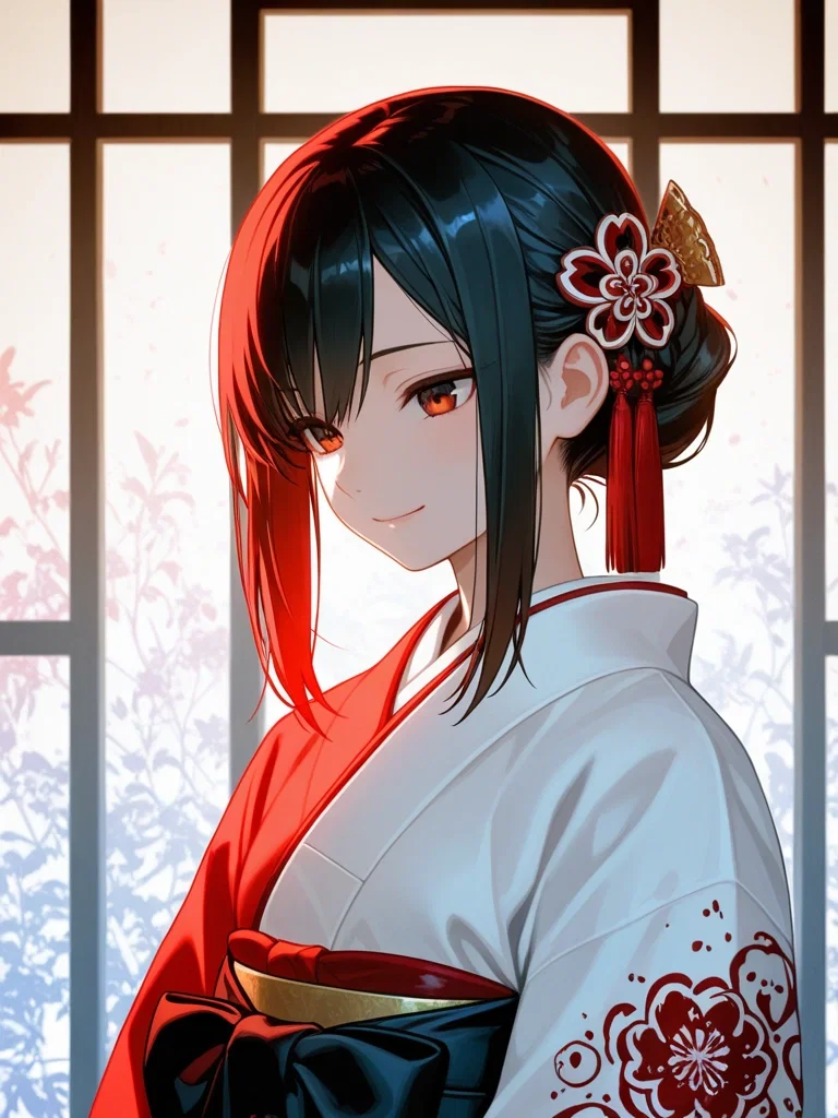 「和装も似合うね」