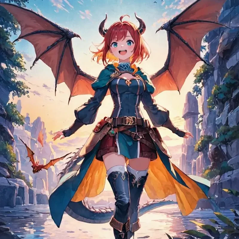 ドラゴン娘、旅に出る