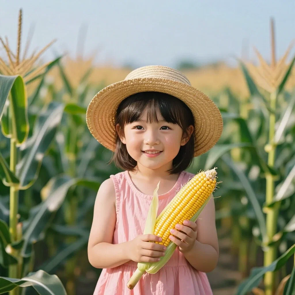 girl in cornfield