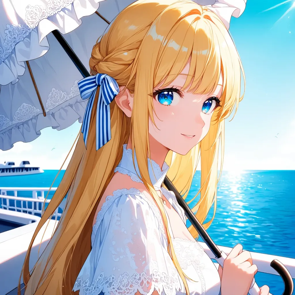 船旅中のお姫様