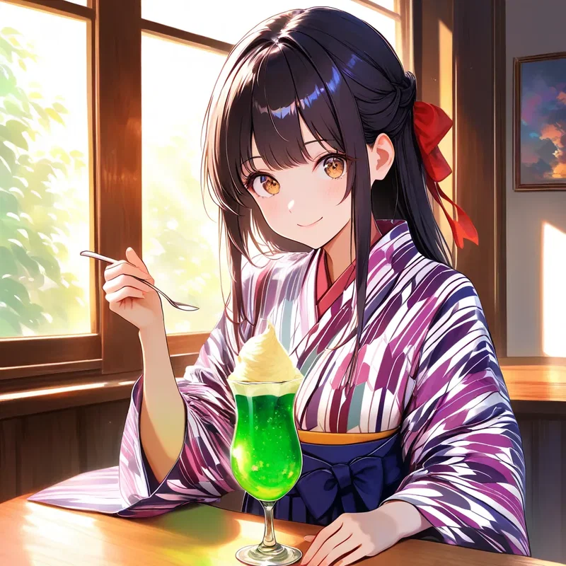クリームソーダと大正乙女