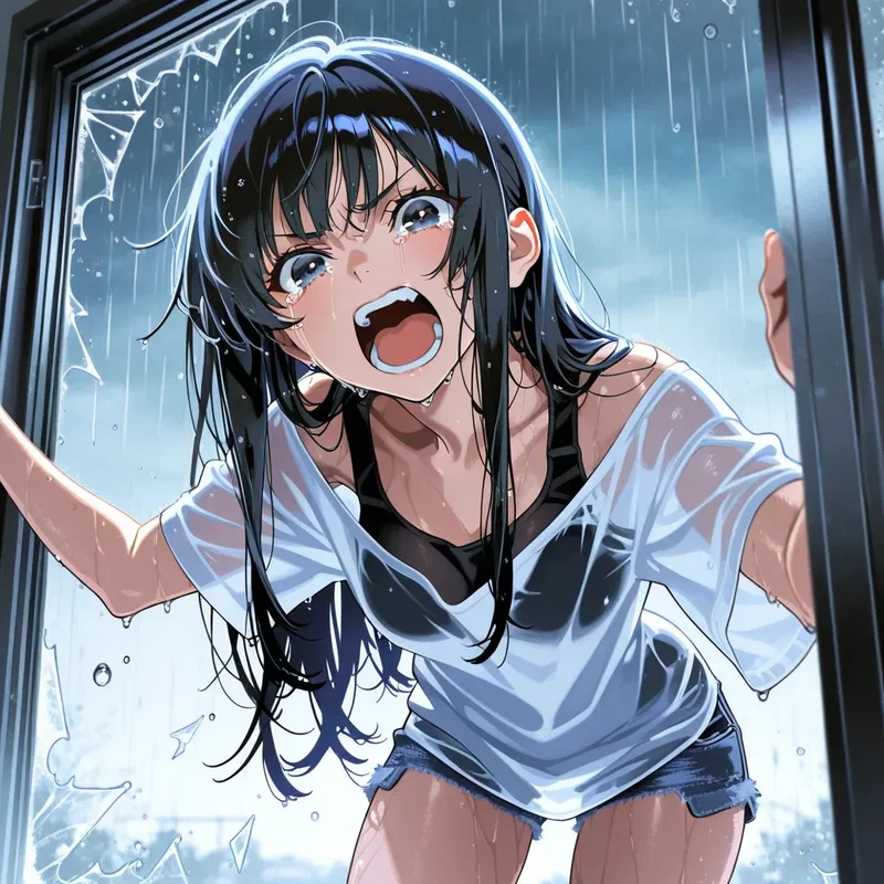 「みんな、早くここから逃げて！」巨大嵐が迫っているのをずぶ濡れになって知らせに来た女の子