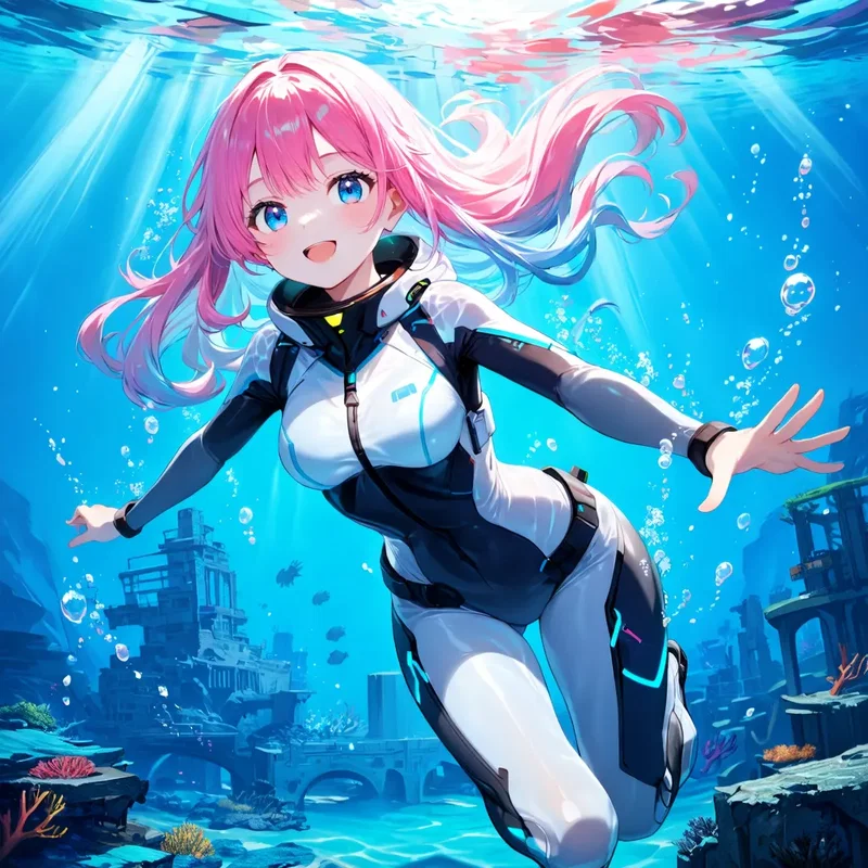 ダイバー少女