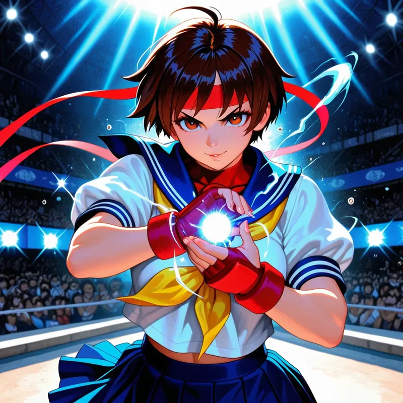 格闘ゲーム少女・春日野サクラ