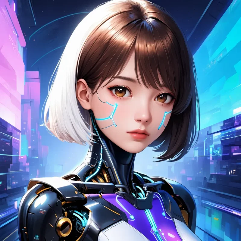 Jeune Femme Androïde
