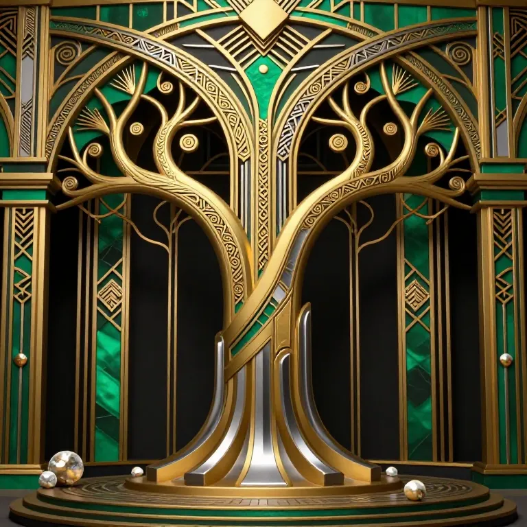 Arbre en Art Déco