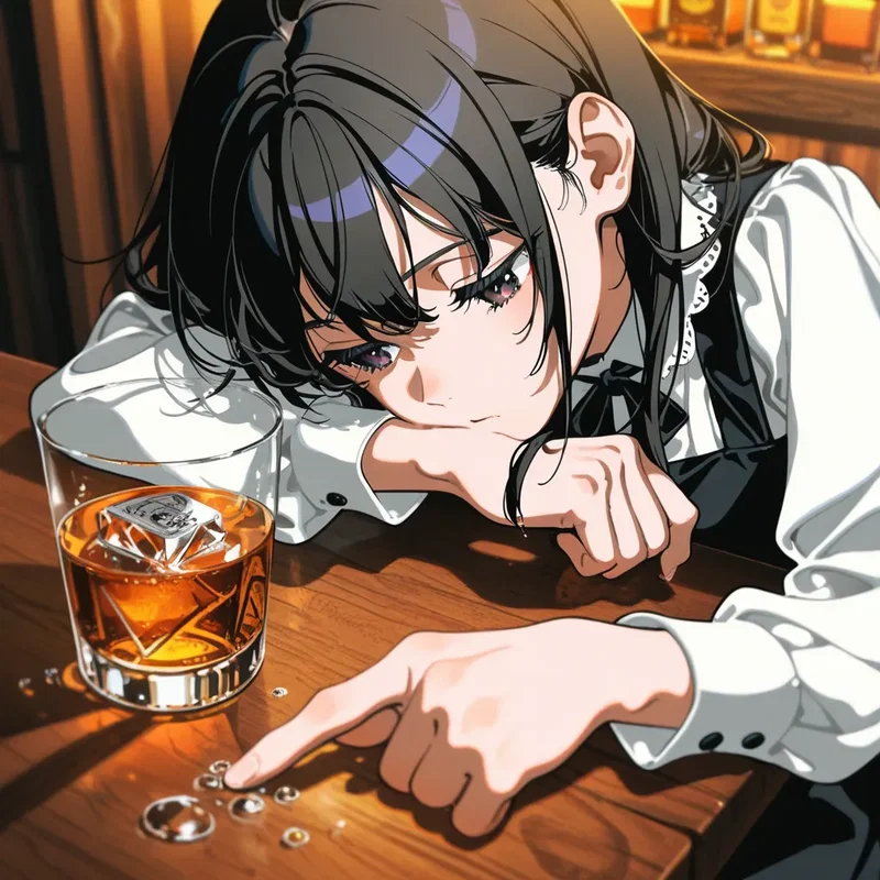 BARで初めてお酒を飲んで酔っ払っちゃった女の子
