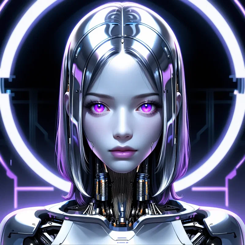 Jeune Femme Cybernétique