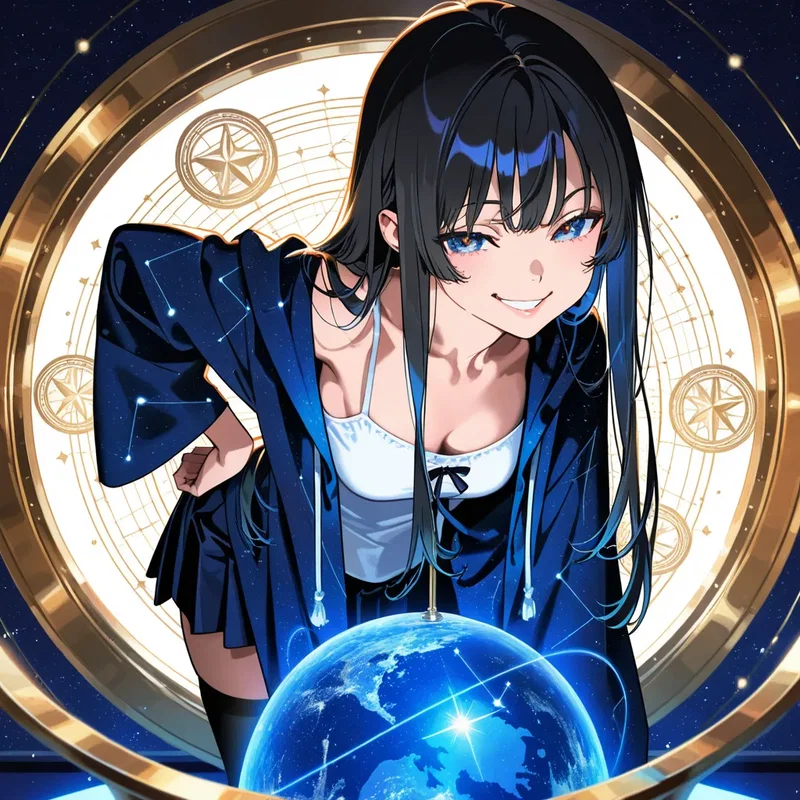 「どう？ズバリ当たってるでしょ」とドヤ顔の占星術師のお姉さん