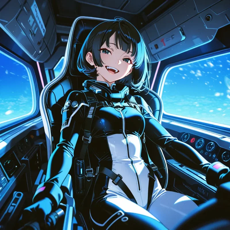 宇宙船パイロットの女の子