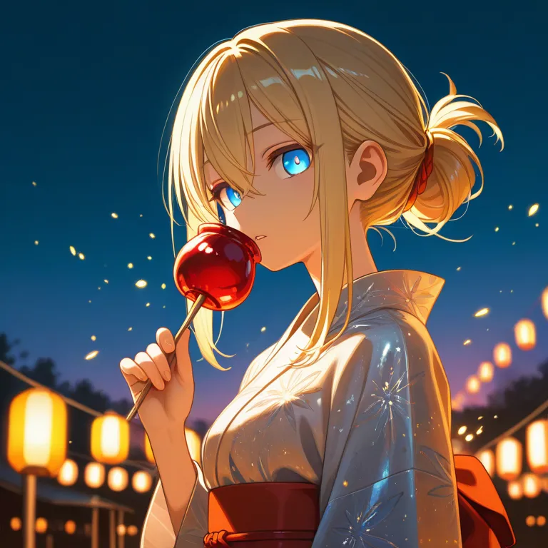 金髪美女と夏祭り1