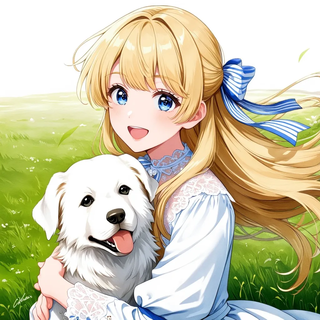 愛犬と一緒に