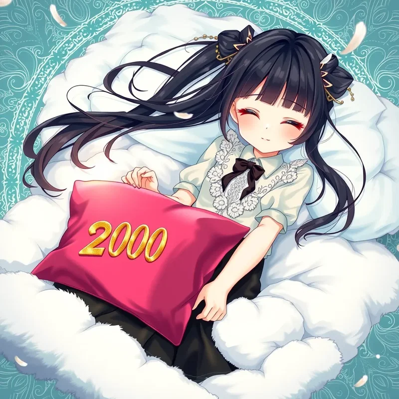For ねむちゃん’s 2000th nap 😴 (slightly different Version😉)