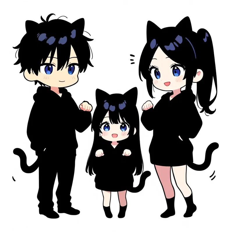 家族で猫になってみた
