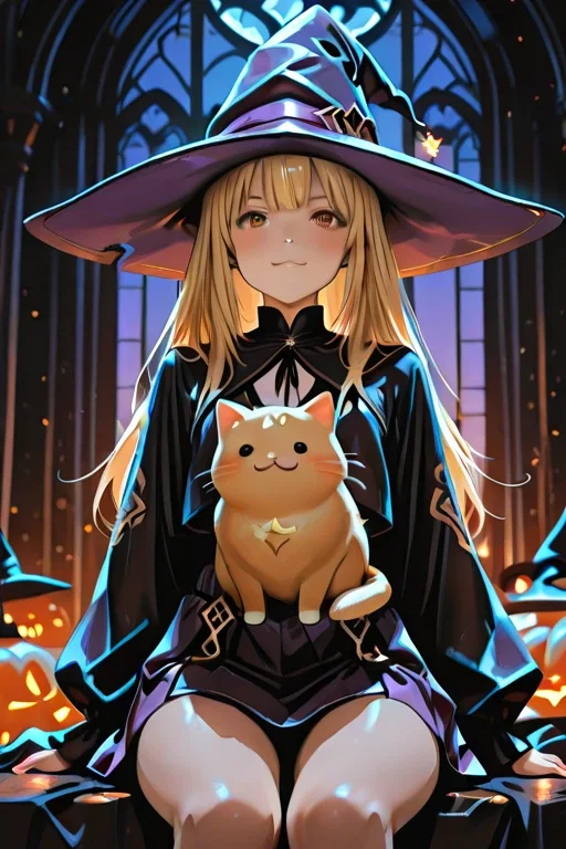 魔法使いと猫