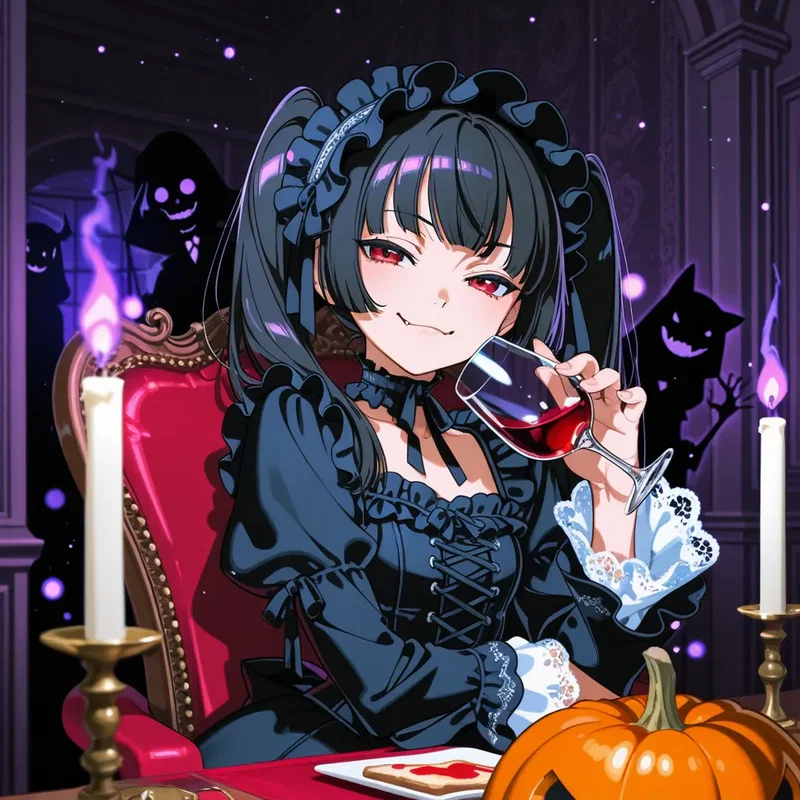 ゴスロリ吸血鬼のハロウィンパーティー