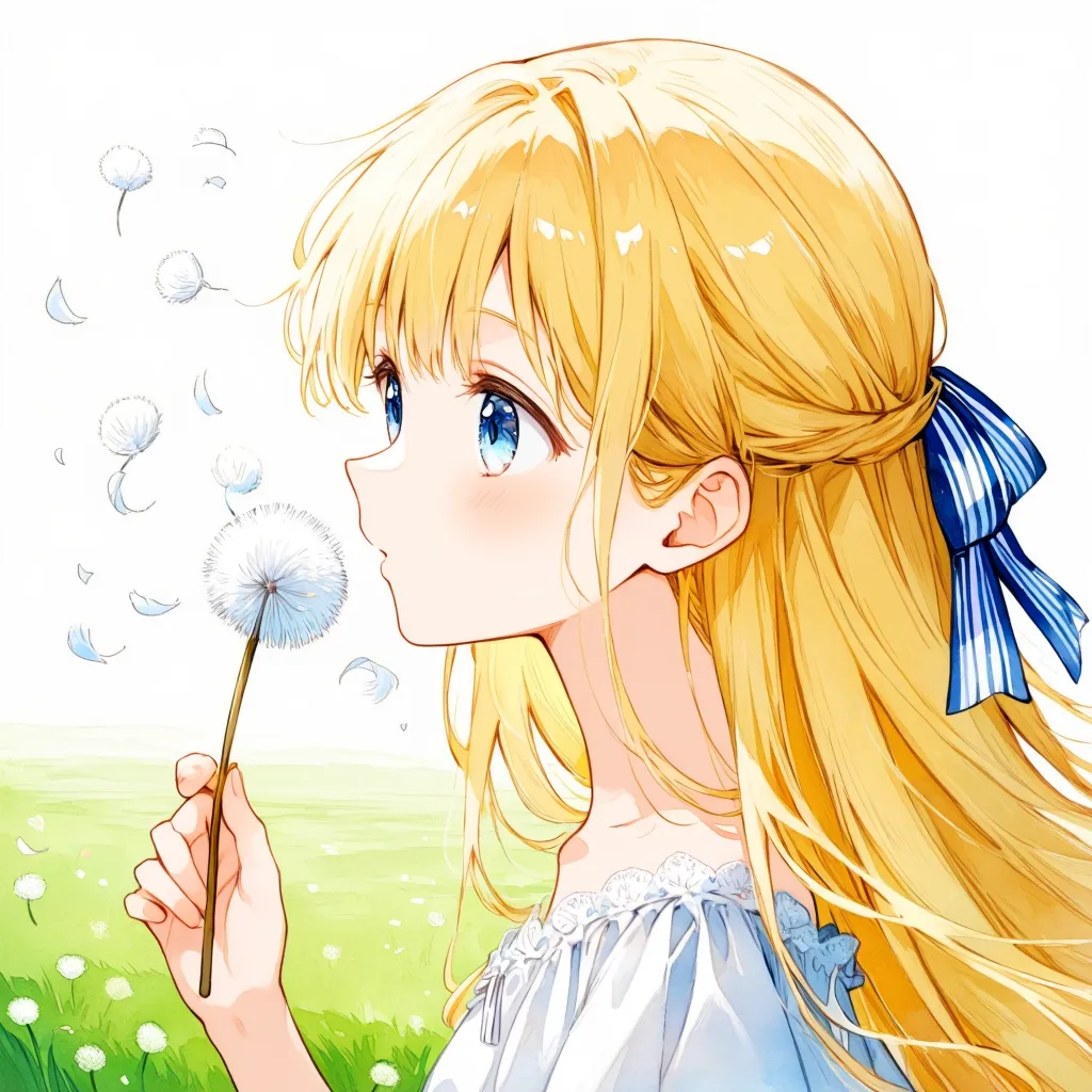 風に舞う綿毛