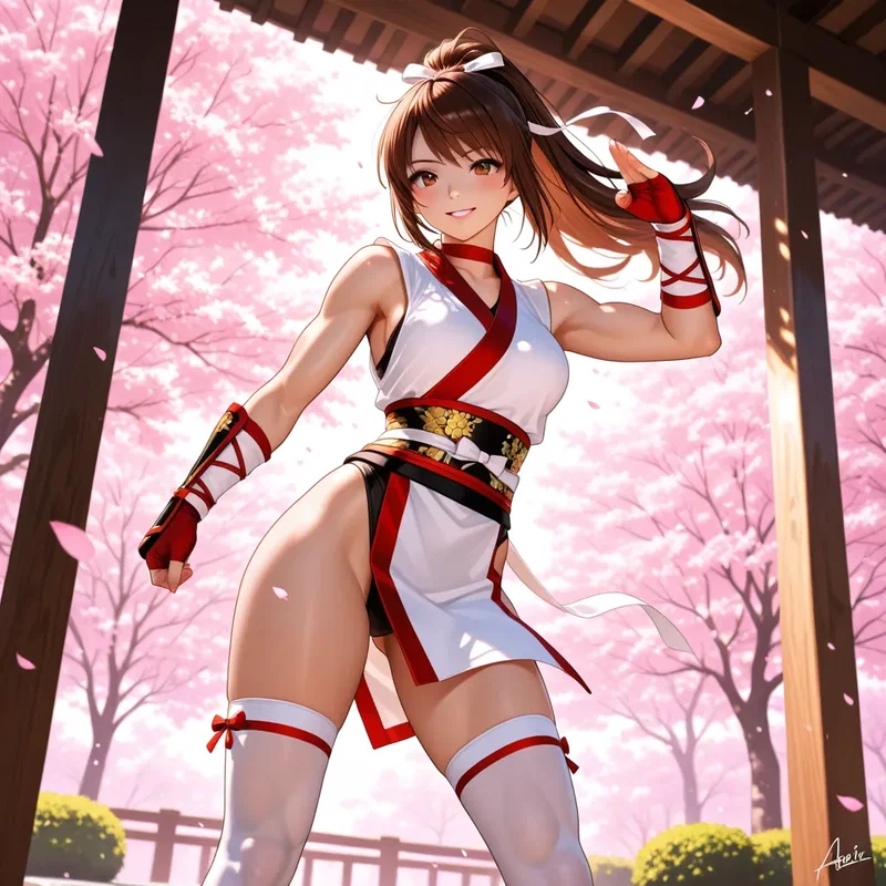 格闘ゲーム少女・霞(カスミ)