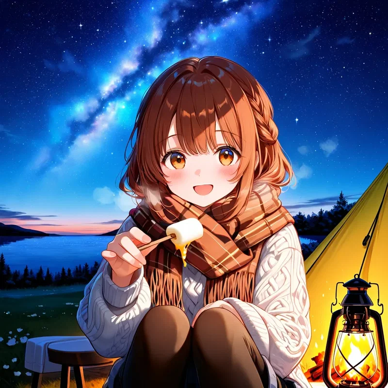 キャンプ女子