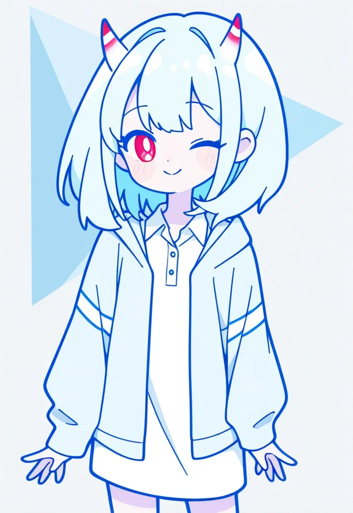 一面の青に混じる赤