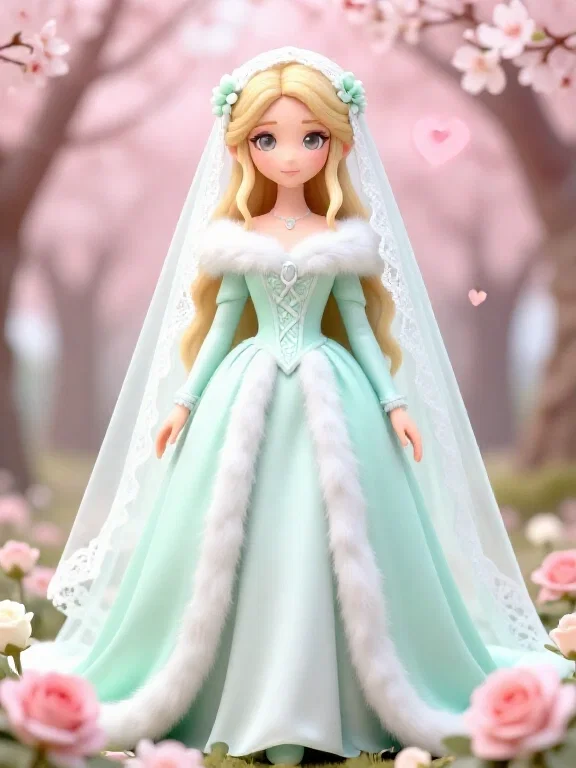 緑色ドレスのエルフ