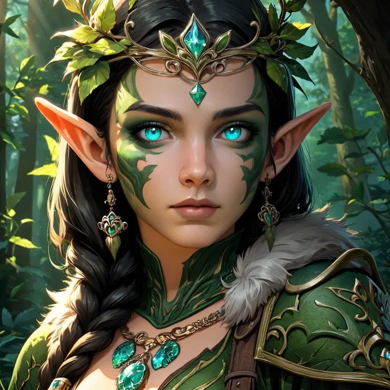 Inumielle : Jeune Druidesse Elfe