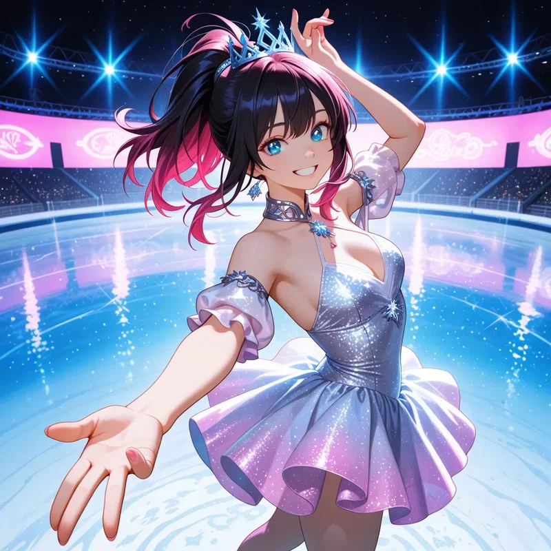 アイススケート少女