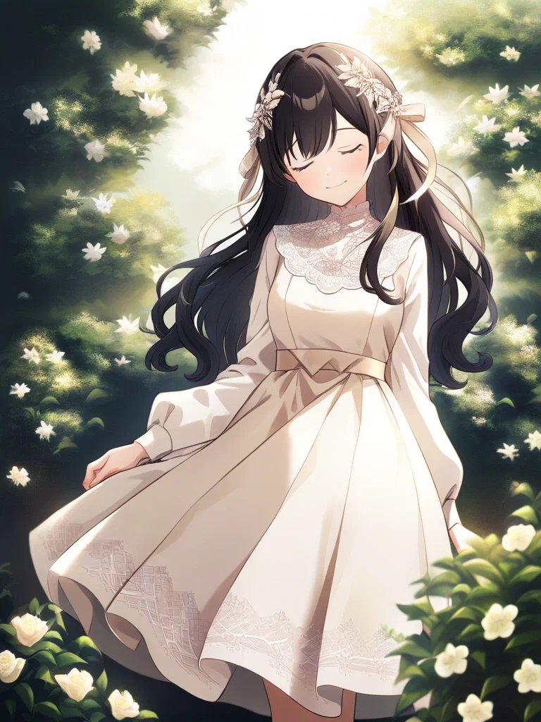 ベージュ色の少女2