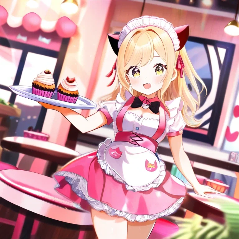 メイドカフェの新人バイト
