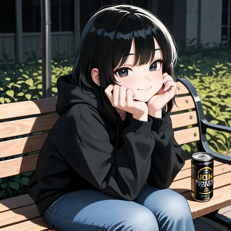 帰りが遅くなったのに外のベンチで待っていてくれた彼女
