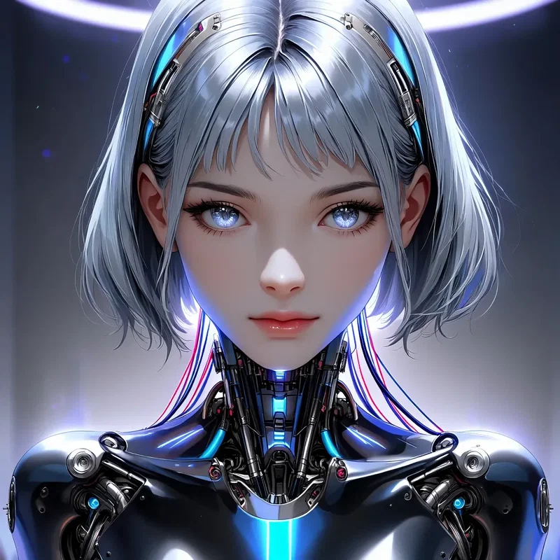 Jeune Femme Androïde