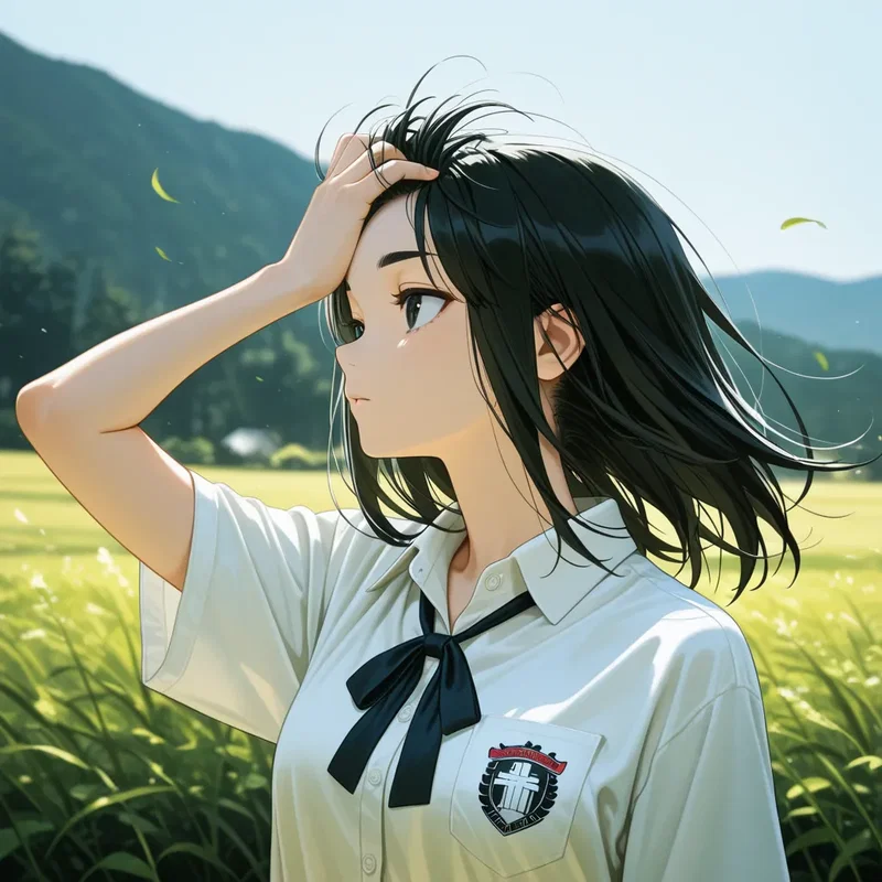 山間の村から都会の高校に通う長距離通学の女の子