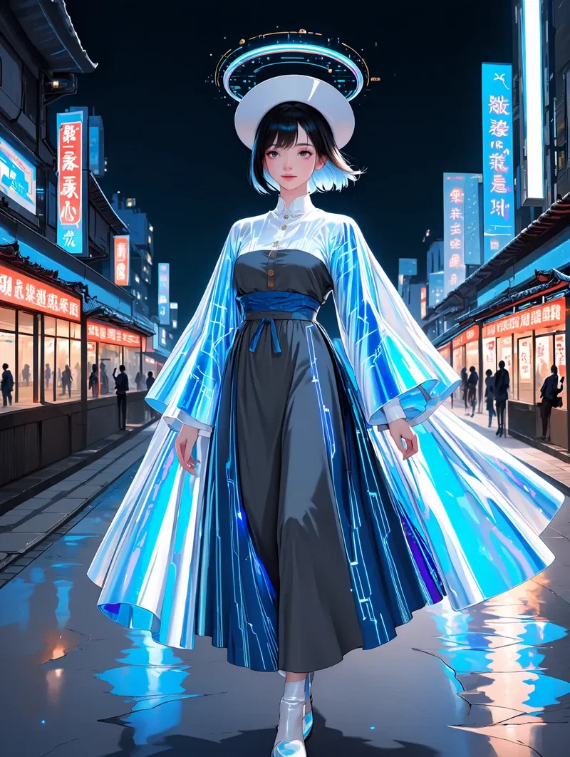 Jeune Femme Futuriste
