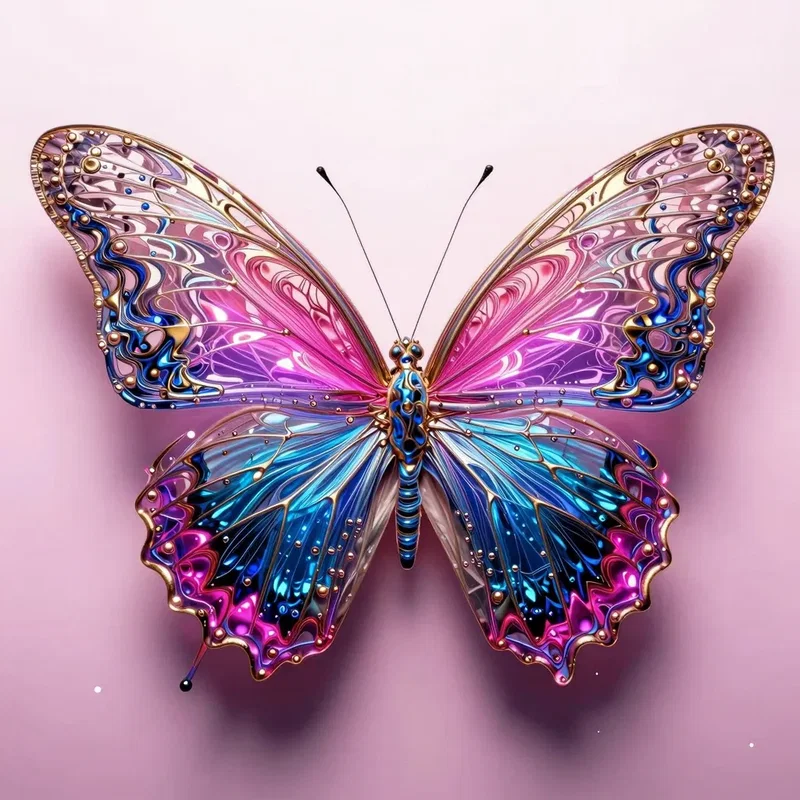 Papillon Translucide et Lumineux