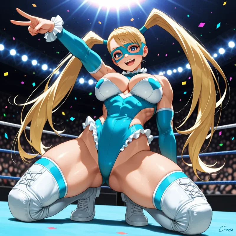 格闘ゲーム少女・レインボー・ミカ