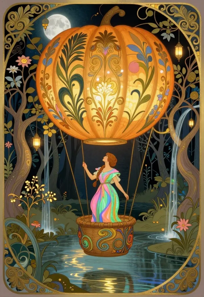 Femme dans sa Mongolfière