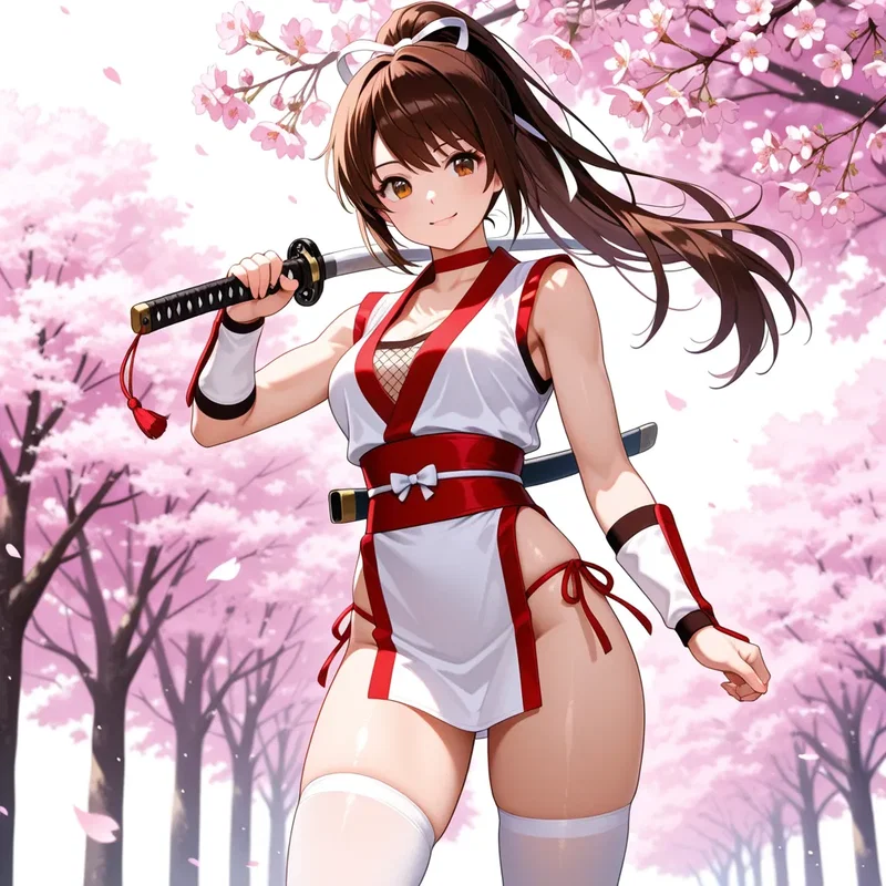 格闘ゲーム少女・霞(カスミ)
