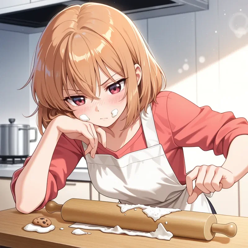 クッキー作りに初挑戦の女の子