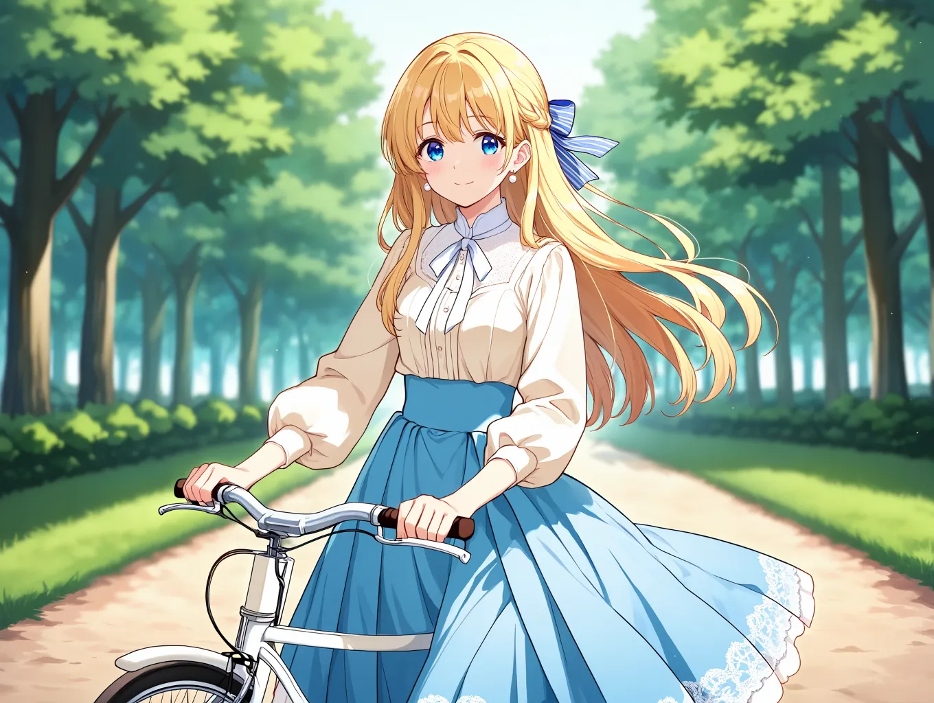 自転車に乗って
