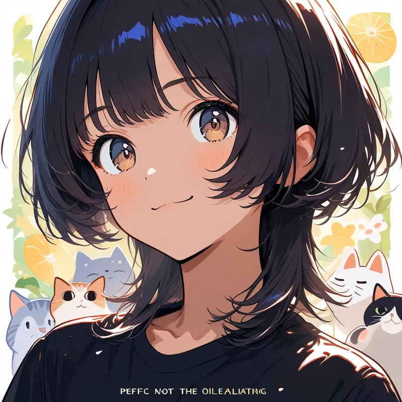 猫と女の子