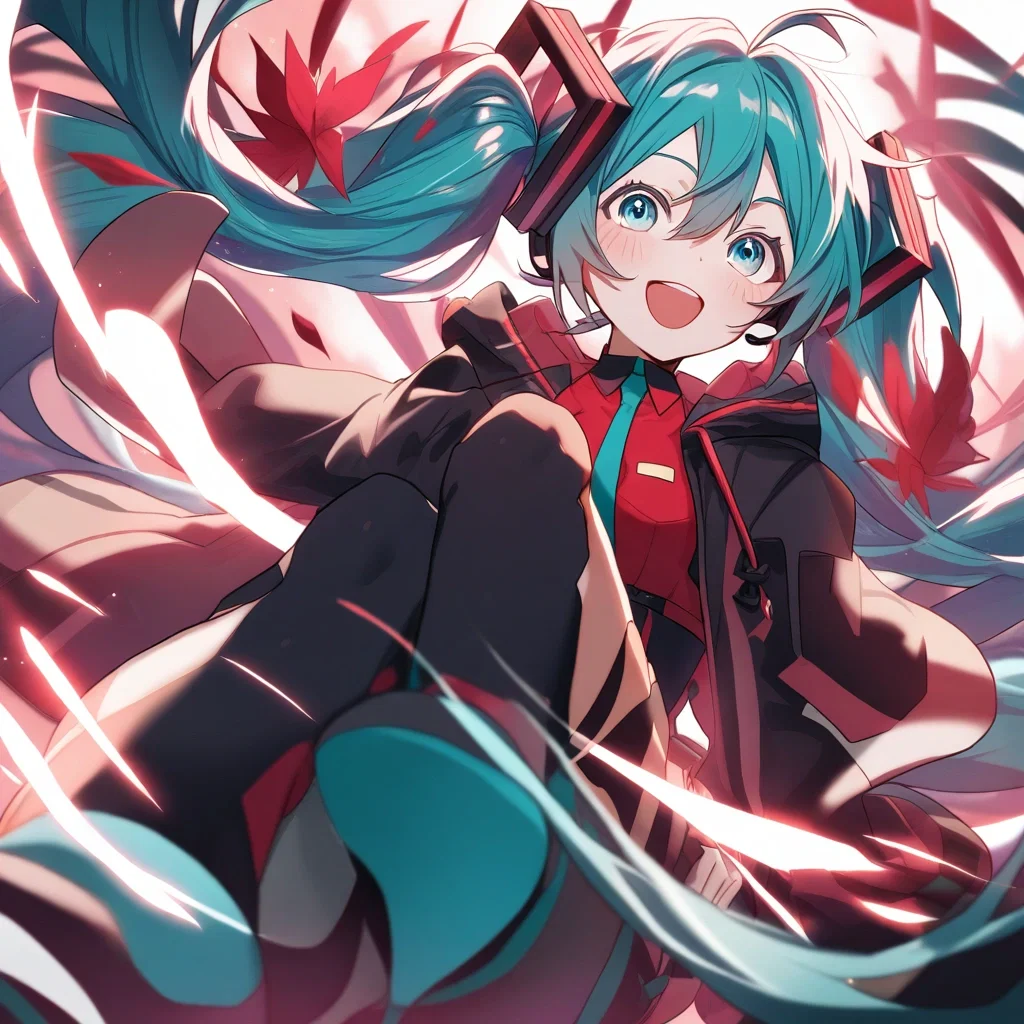hatsune miku red